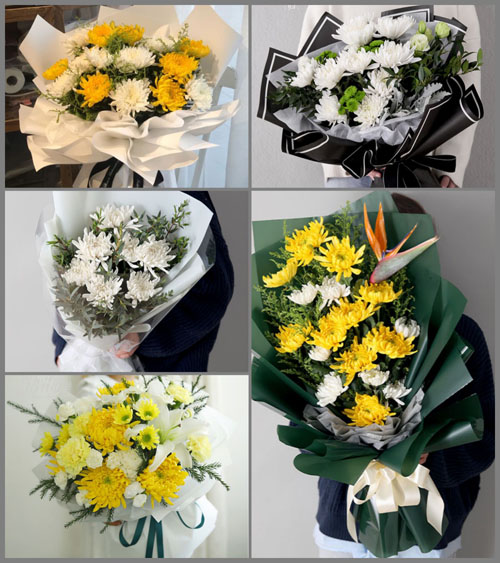 山东青岛莱西市沽河街道后庄扶村白事花束代送